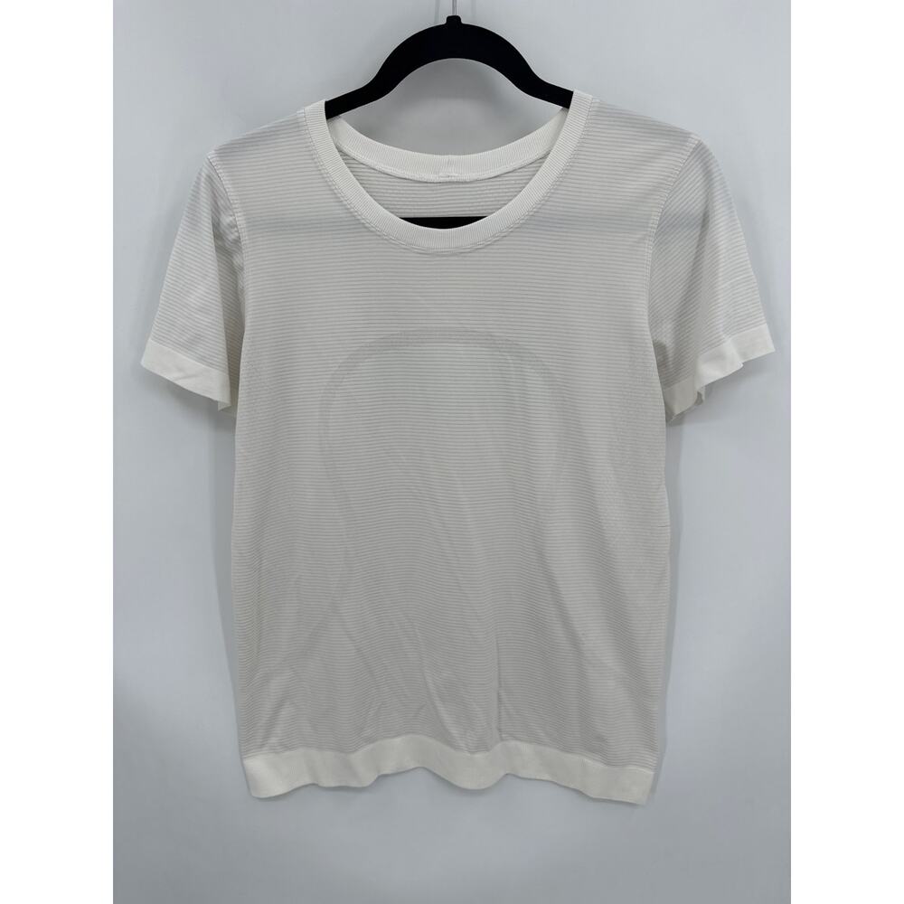 Lululemon Swiftly Tech Short-Sleeve Shirt in White Size Medium or 8